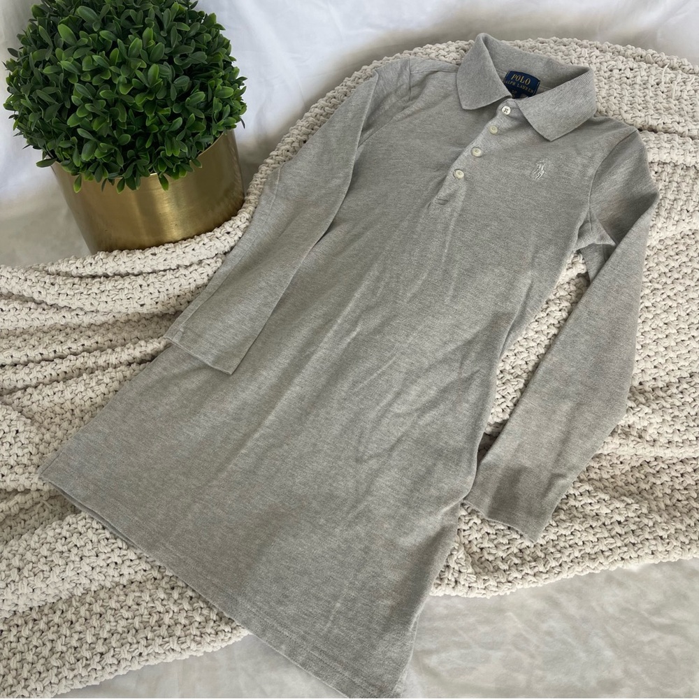 Ralph Lauren Kids Gray Polo Dress Size 7